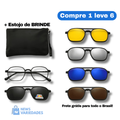 Óculos de Sol Polarizado Multicor 6 em 1 + Estojo de Brinde