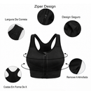Sutiã Esportivo Ultimate - Zíper Frontal, Alças Ajustáveis e Resistente a Impactos!
