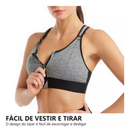 Sutiã Esportivo Ultimate - Zíper Frontal, Alças Ajustáveis e Resistente a Impactos!