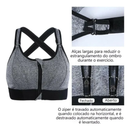 Sutiã Esportivo Ultimate - Zíper Frontal, Alças Ajustáveis e Resistente a Impactos!
