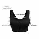 Sutiã Esportivo Ultimate - Zíper Frontal, Alças Ajustáveis e Resistente a Impactos!