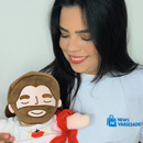 Pelúcia de Jesus que Respira - Acalma a Alma e Tira a Ansiedade