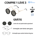 Óculos de Sol com Lentes Ajustáveis e Polarizadas + Capinha Protetora de Brinde