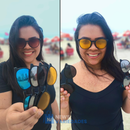 Óculos de Sol Polarizado Multicor 6 em 1 + Estojo de Brinde