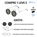 Óculos de Sol com Lentes Ajustáveis e Polarizadas + Capinha Protetora de Brinde