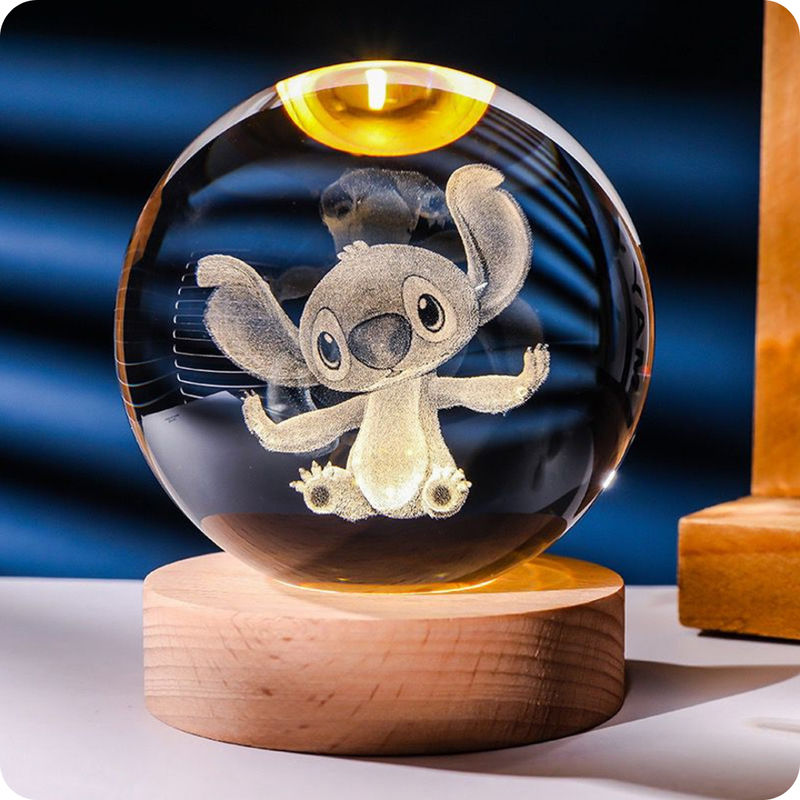 Luminária de Cristal do Stitch - News™