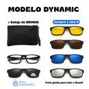 Óculos de Sol Polarizado Multicor 6 em 1 + Estojo de Brinde