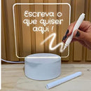Luminária Mágica de Recados e Desenhos Iluminados - O Presente Perfeito Para a Sua Pessoa Favorita!
