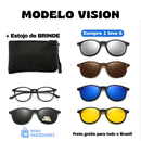 Óculos de Sol Polarizado Multicor 6 em 1 + Estojo de Brinde
