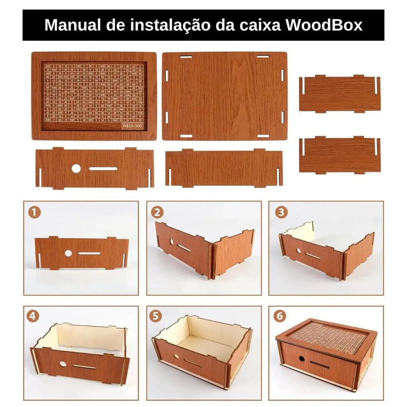 WoodBox Decorativo - O Cofrinho para guardar dinheiro usando o método japonês - News™