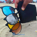 Óculos de Sol Polarizado Multicor 6 em 1 + Estojo de Brinde
