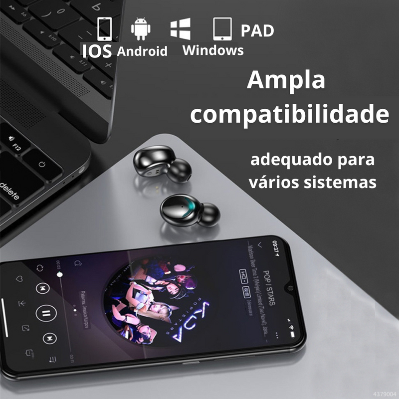 Fone de Ouvido Bluetooth Tws Pro - News™