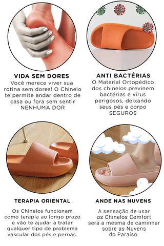 Chinelo Nuvem Confort Ortopédico - News™