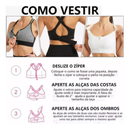 Sutiã Esportivo Ultimate - Zíper Frontal, Alças Ajustáveis e Resistente a Impactos!