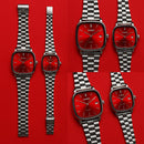 COMPRE 1 e LEVE 2 - Relógios CASIO Vintage Ultra Luxo Casal Red - Resistente à água | Aço Inoxidável + Caixinha CASIO de Brinde