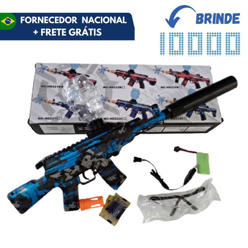 Arma de Bolinhas de Gel Automática + 10.000 Bolinhas de Brinde + Frete Grátis (FORNECEDOR NACIONAL)!