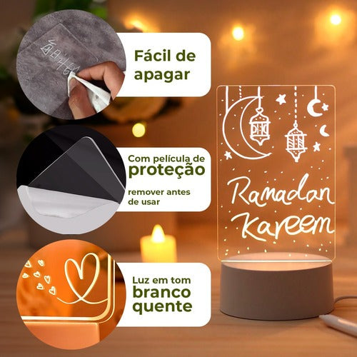 Luminária Mágica de Recados e Desenhos Iluminados - O Presente Perfeito Para a Sua Pessoa Favorita!