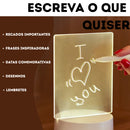 Luminária Mágica de Recados e Desenhos Iluminados - O Presente Perfeito Para a Sua Pessoa Favorita!