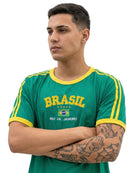 Camiseta Masculina Bordada do Brasil