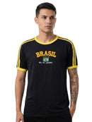 Camiseta Masculina Bordada do Brasil