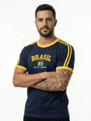 Camiseta Masculina Bordada do Brasil
