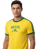 Camiseta Masculina Bordada do Brasil