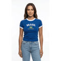 Camiseta do Brasil Bordada BabyLook Feminina
