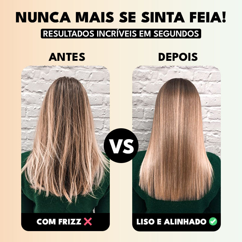 AirGlow - Escova Alisadora Profissional Sem Fio + Brindes Exclusivos
