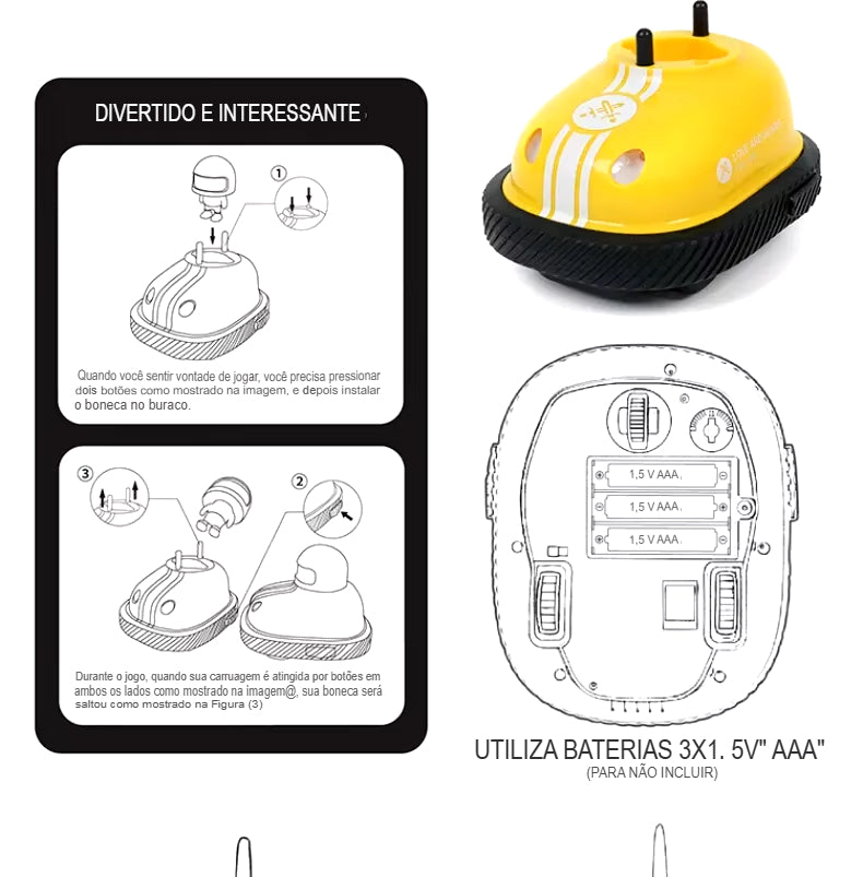 Kit Carrinhos de Batalha de Controle Remoto