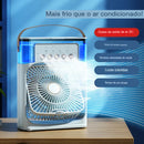 Ventilador Umidificador Portátil Com Reservatório para Água e Gelo