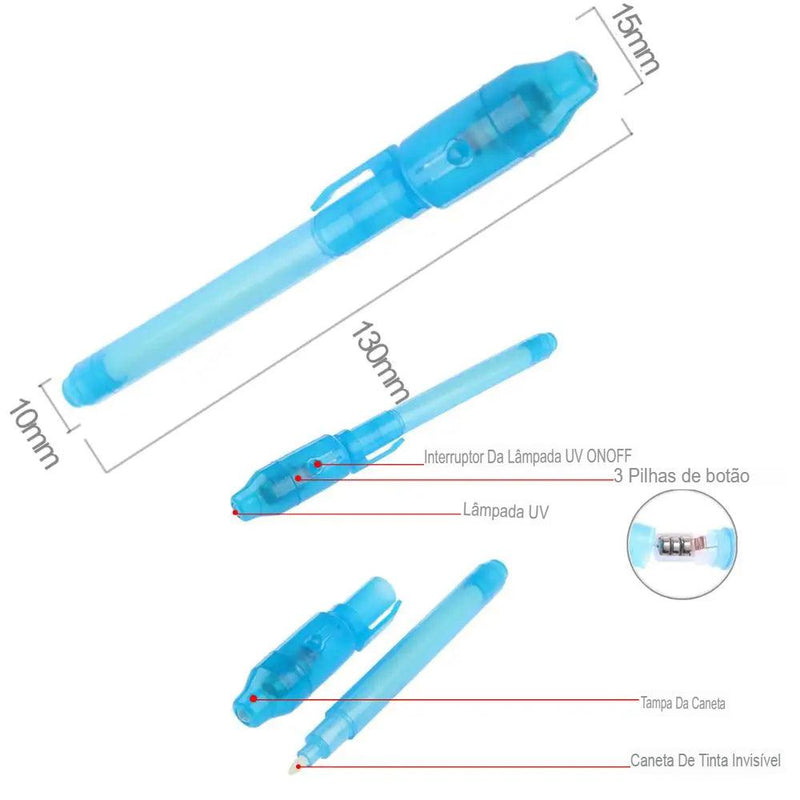Caneta com Tinta Invisível - News™