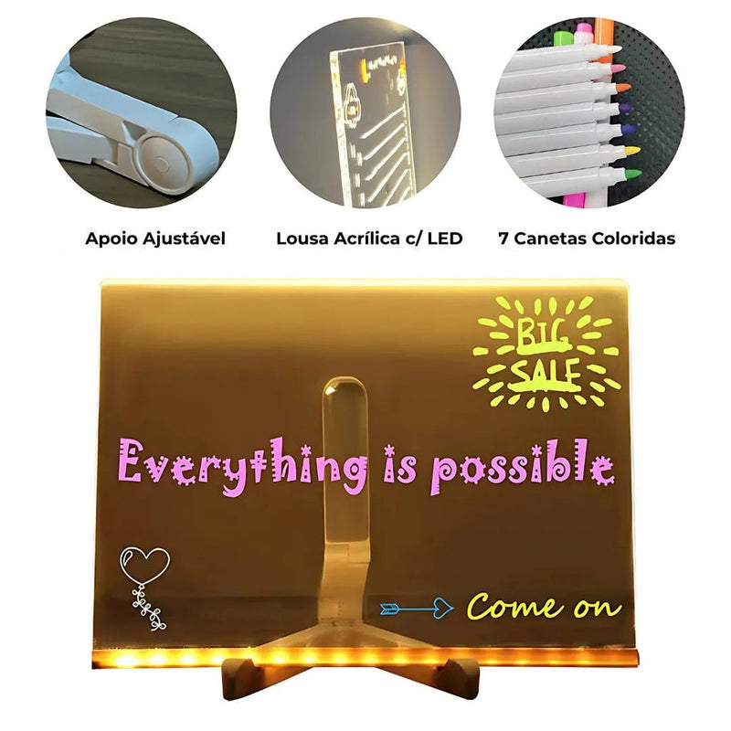 MagicBoard - Quadro Mágico de Desenhos de Led