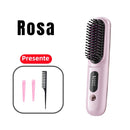 AirGlow - Escova Alisadora Profissional Sem Fio + Brindes Exclusivos