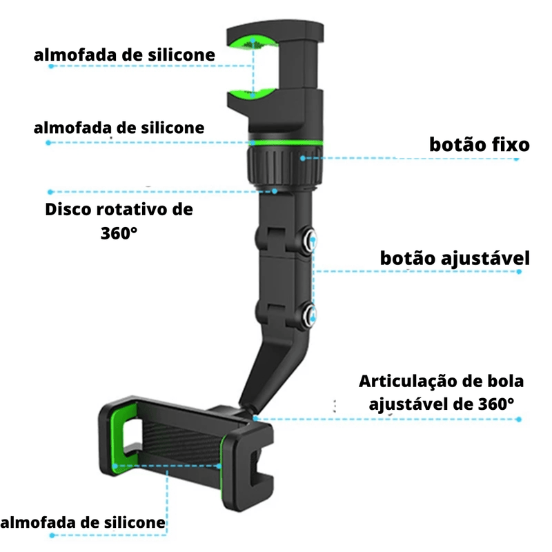 Suporte Multifuncional Giratório 360° Inteligente - News™